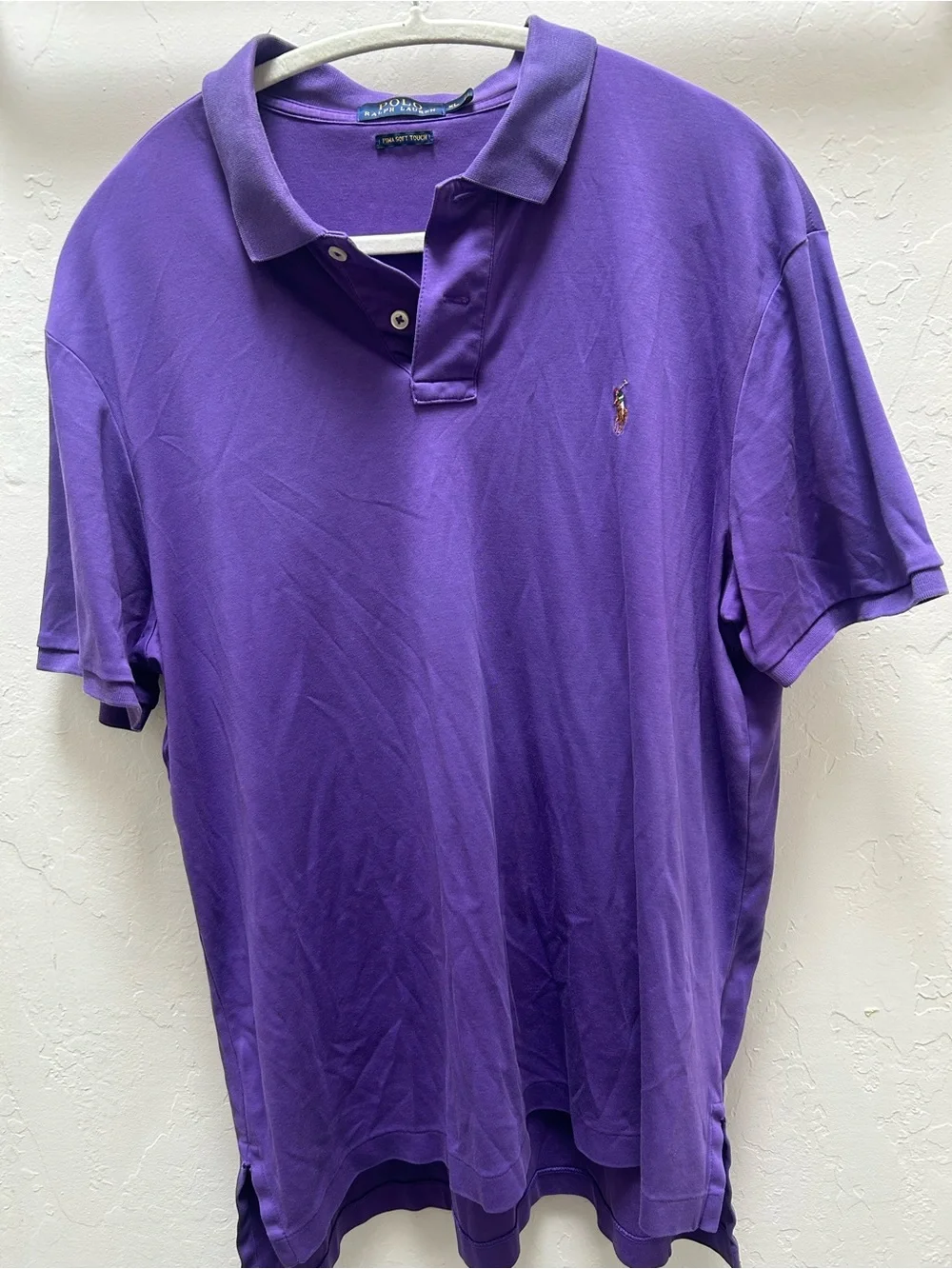 Ralph Lauren Purple Short-Sleeve Polo Shirt